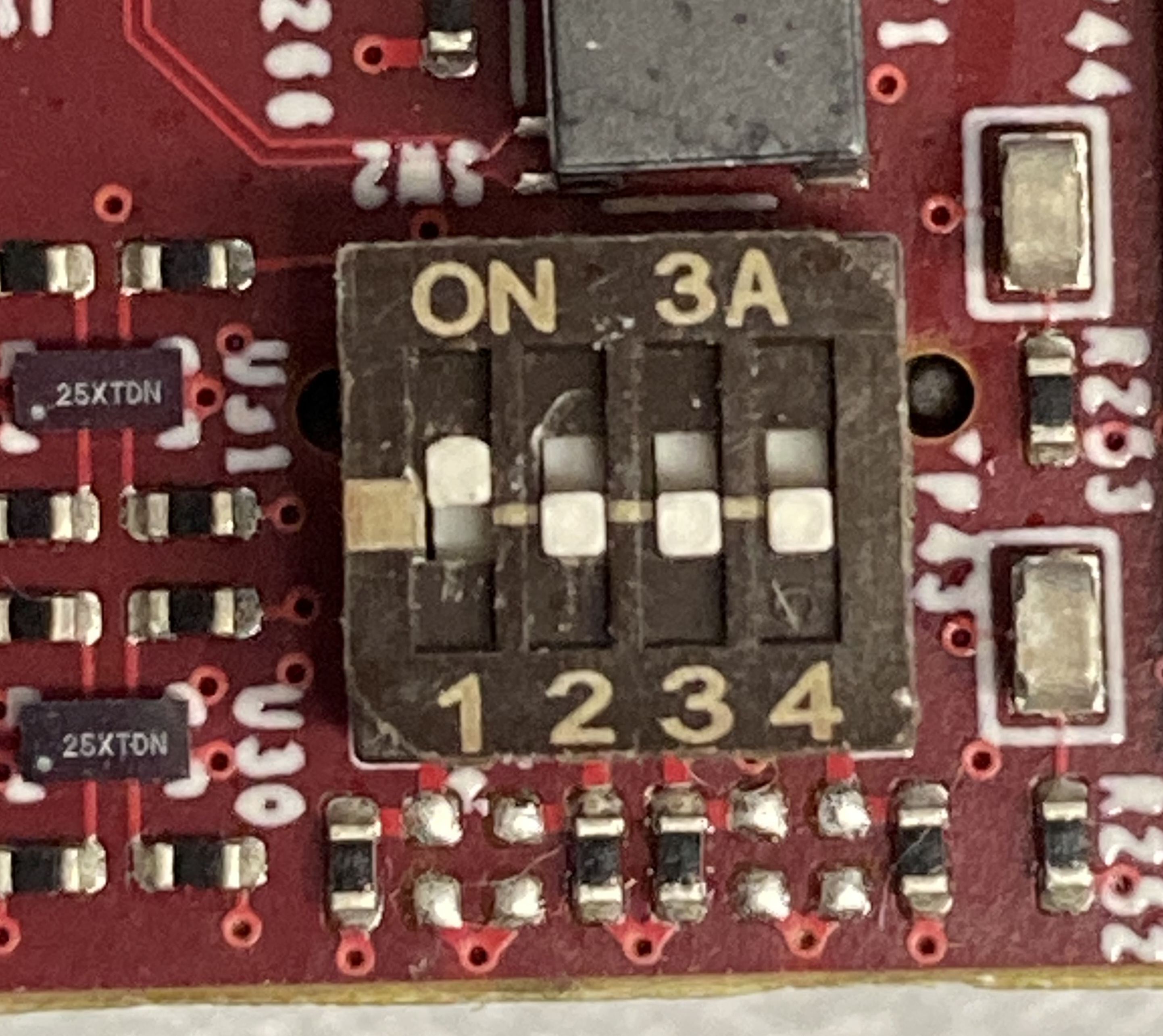 PMM6081 DIP switch position for programming mode