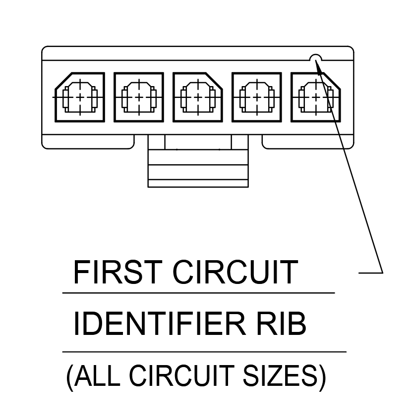 Molex Micro-Fit single-row connector pin numbering