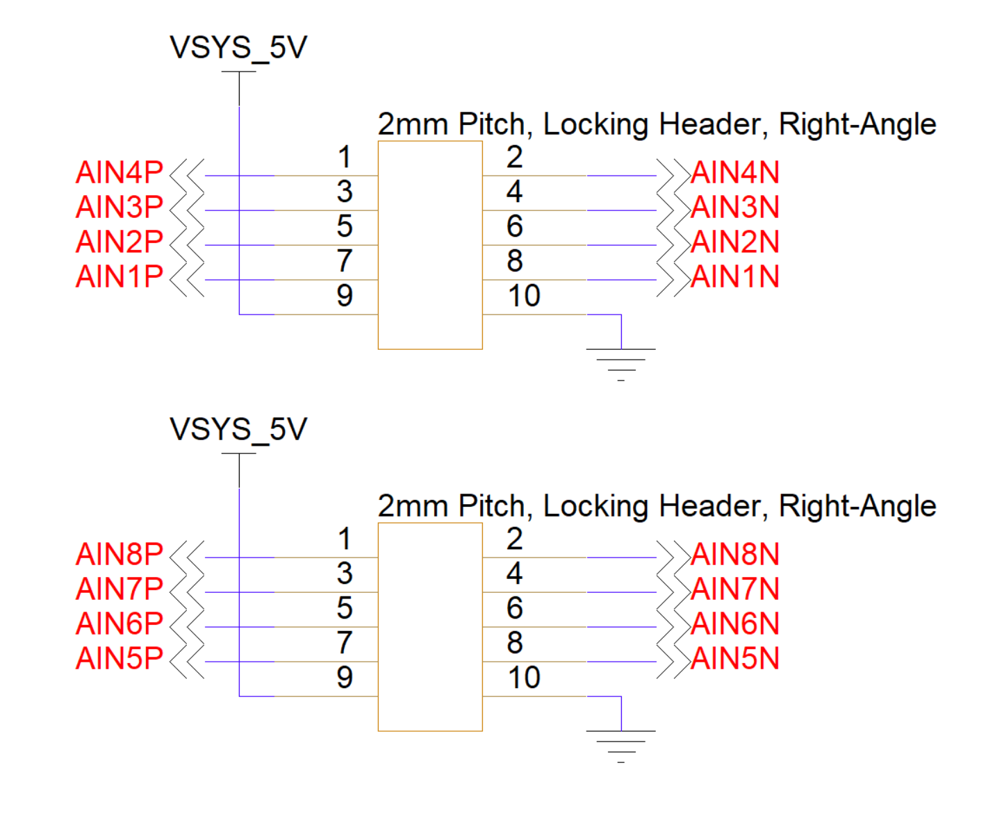 PMM6081 hydrophone input interface schematic