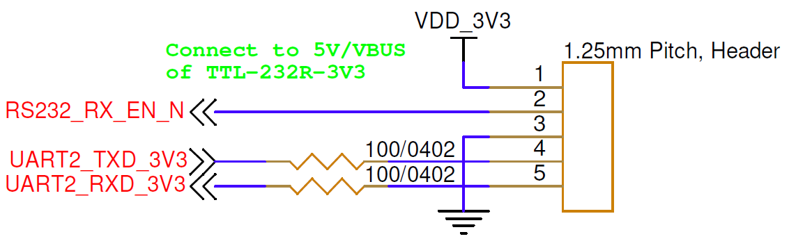 PMM4511 TTL UART interface schematic