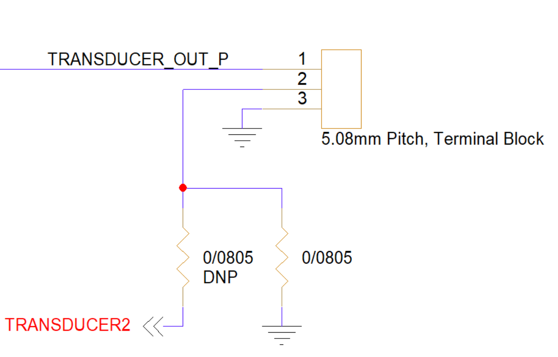 PMM5544 three-pin transducer interface schematic