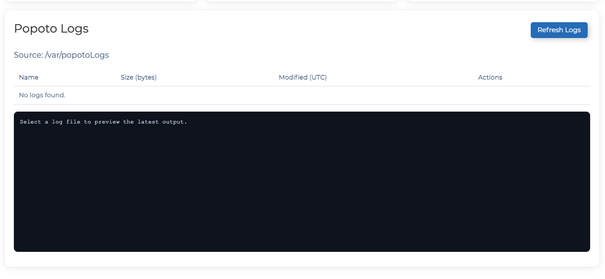 Viewing Logs
