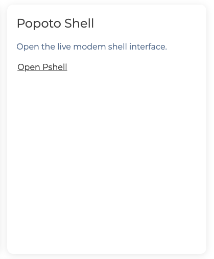 Opening Pshell