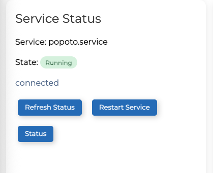 Viewing Service Status